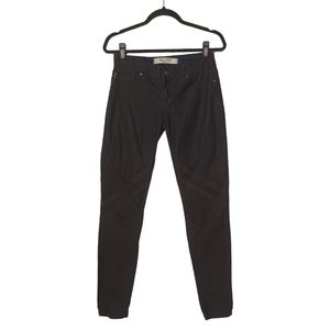 KILL CITY Black Blue Skinny Criss Cross Bandage Style Jeans X-Small